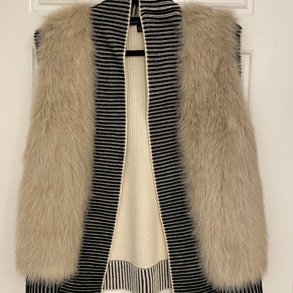 Banana Republic Faux Fur Vest